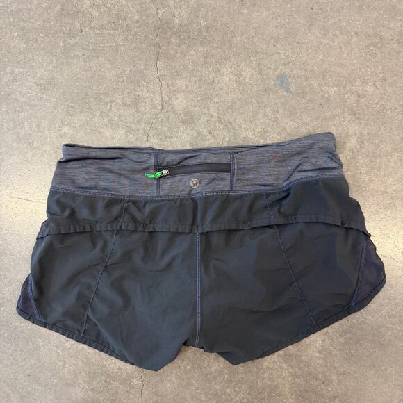 Y2K Grey Speed Racer Black Workout Athletic Yoga Shorts Medium - Picture 1 of 5